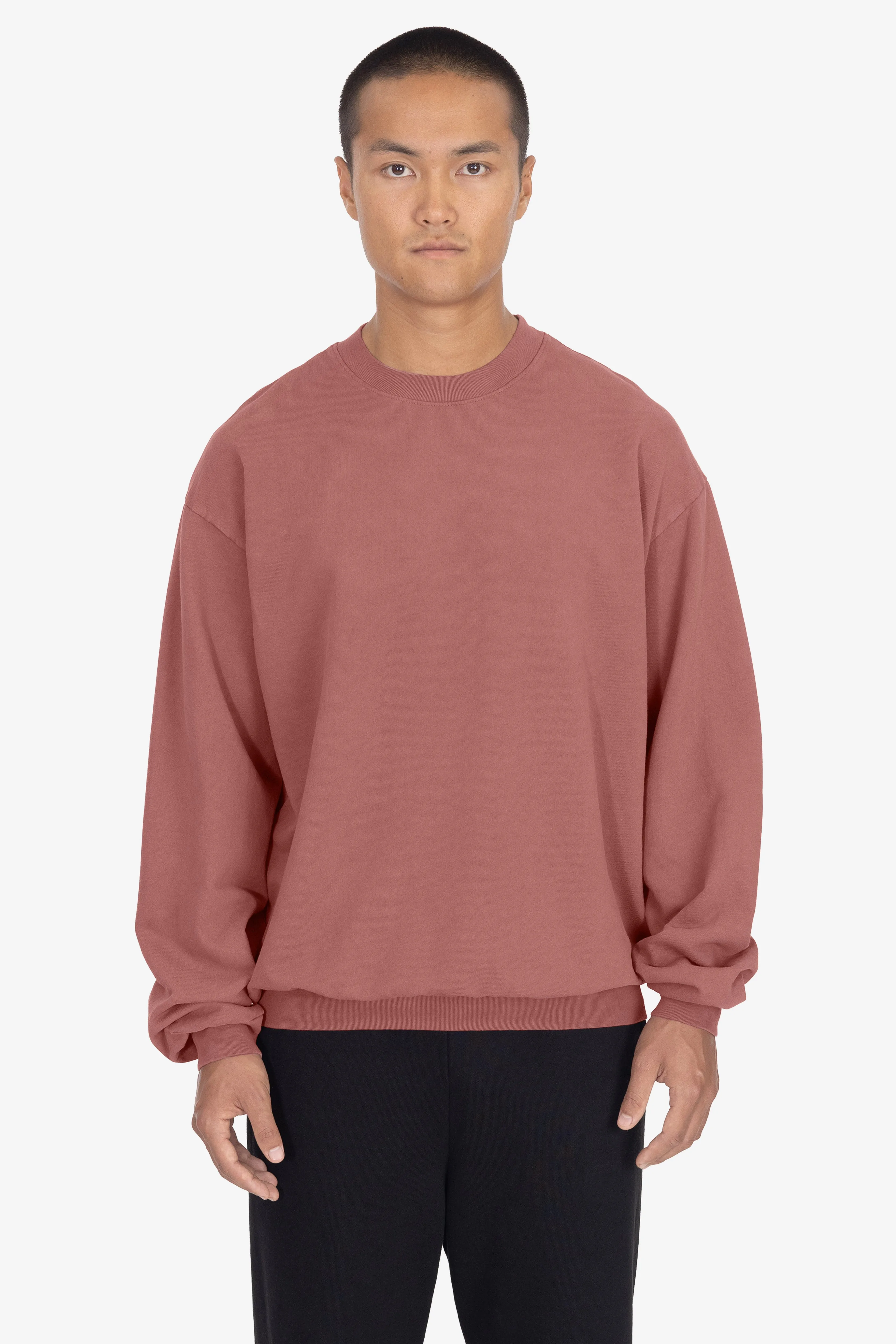 MWT07GD - Long Sleeve Garment Dye French Terry Pullover