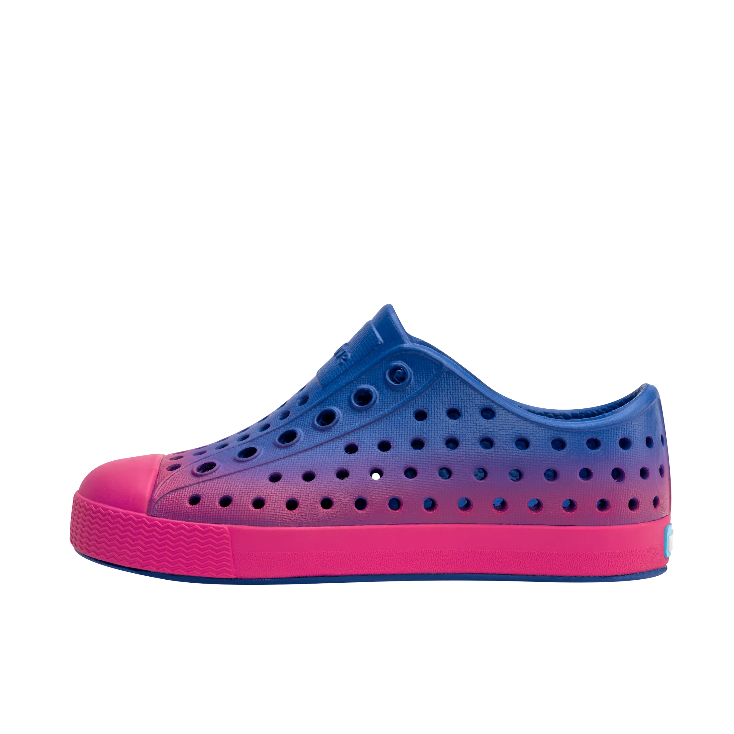 Native Jefferson Ombre Shoes - Adventure Blue / Radberry Pink / Adventure Radberry Ombre