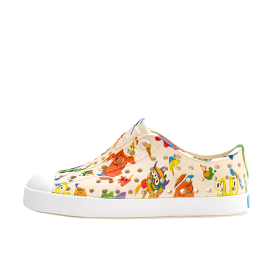 Native Jefferson Print Shoes - Bone White / Shell White / Sea Monsters