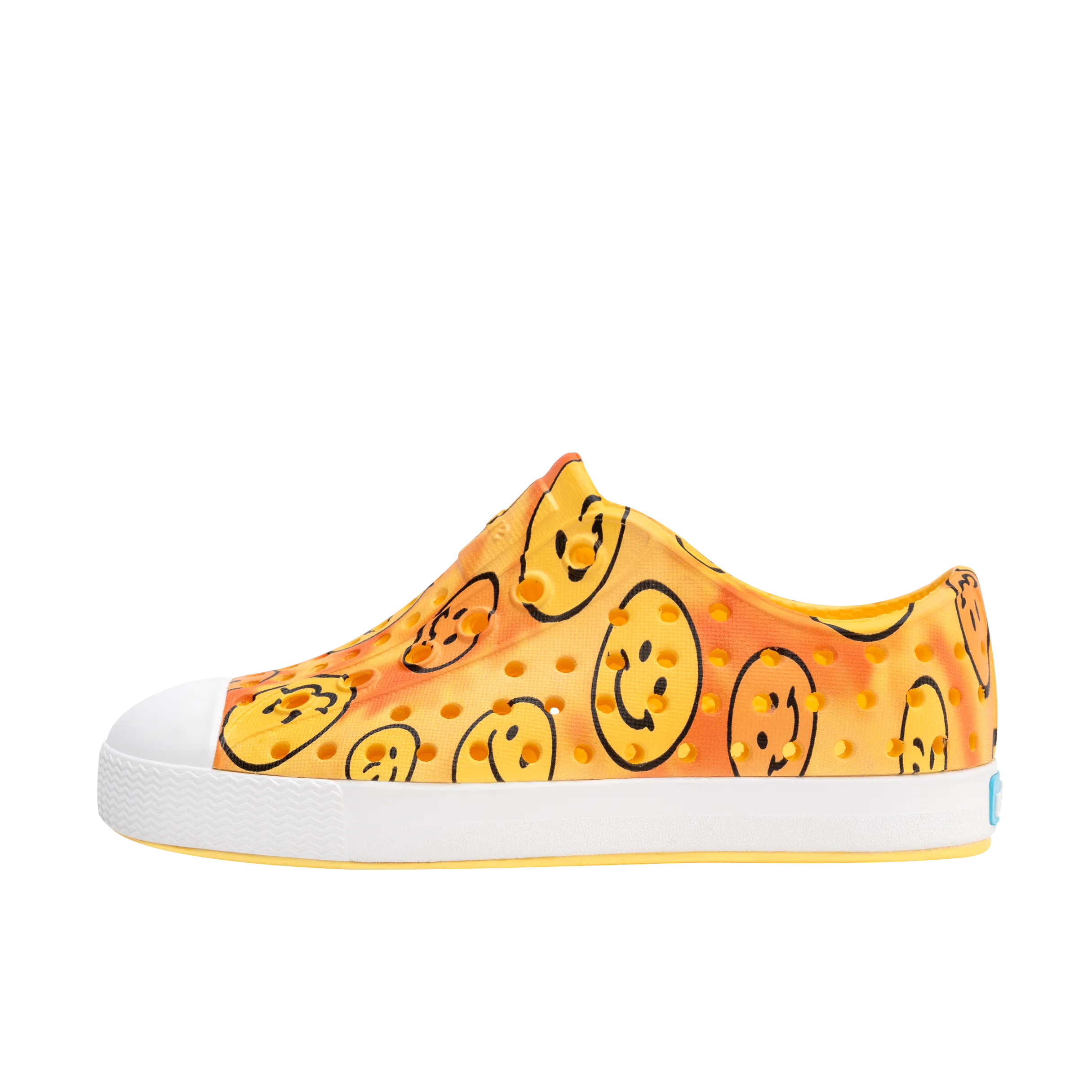 Native Jefferson Print Shoes - Pineapple Yellow / Shell White / Happy Tie Dye