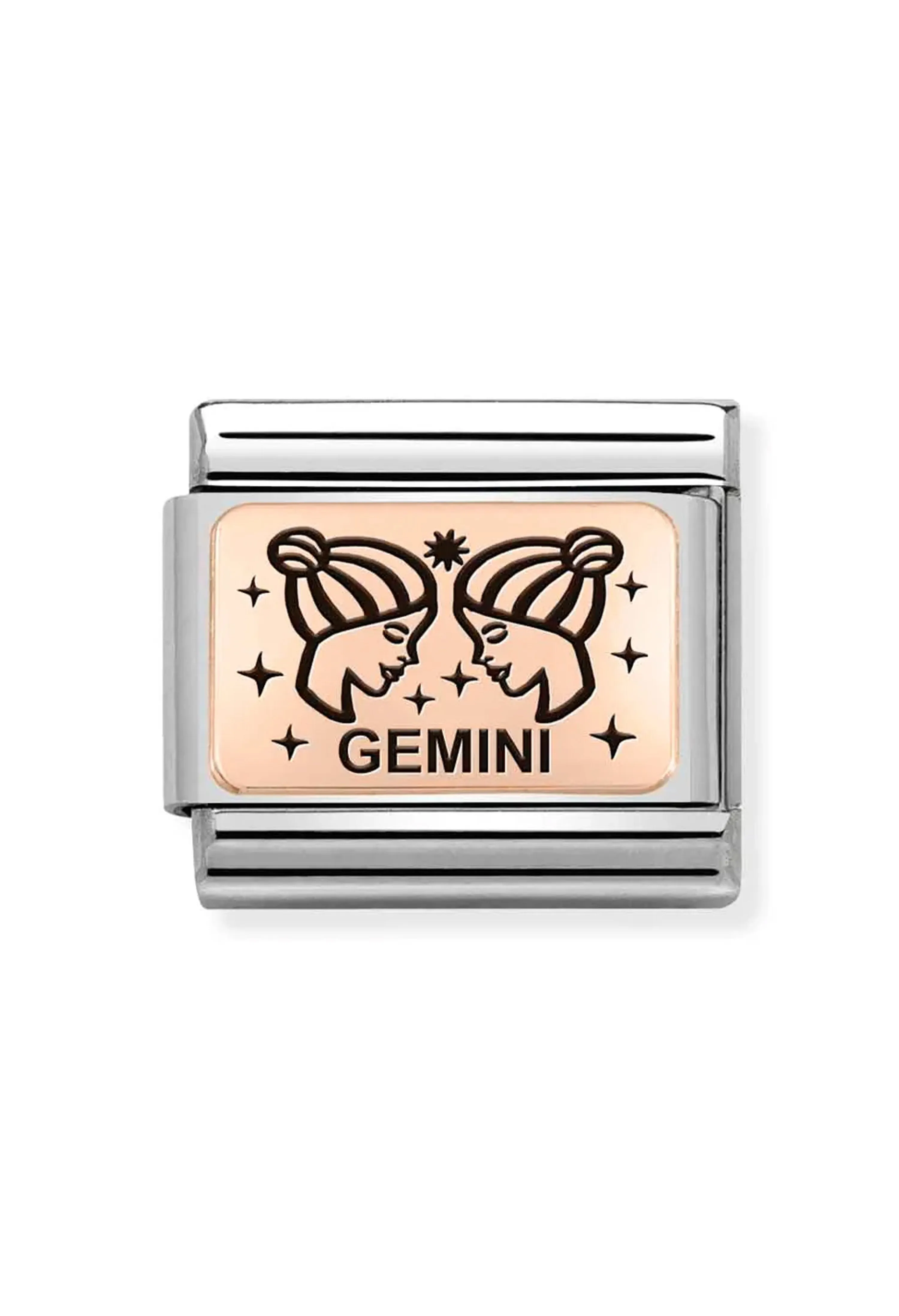 Nomination Composable Classic Link Zodiac Gemini in 9k Rose Gold