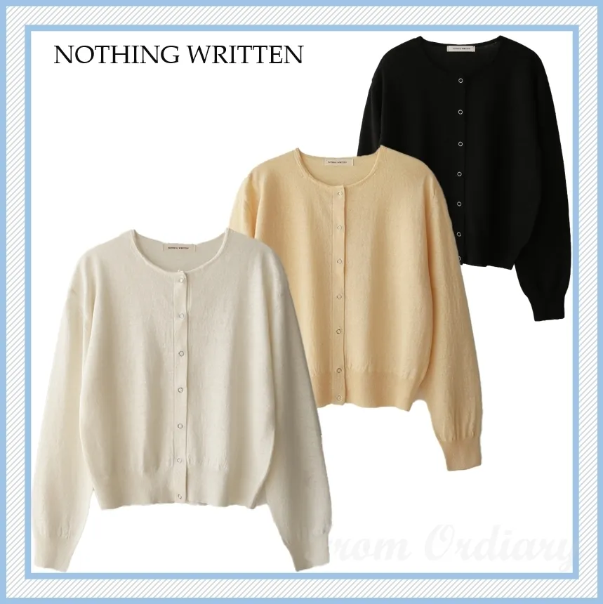 NOTHING WRITTEN  |Casual Style Street Style Cardigans