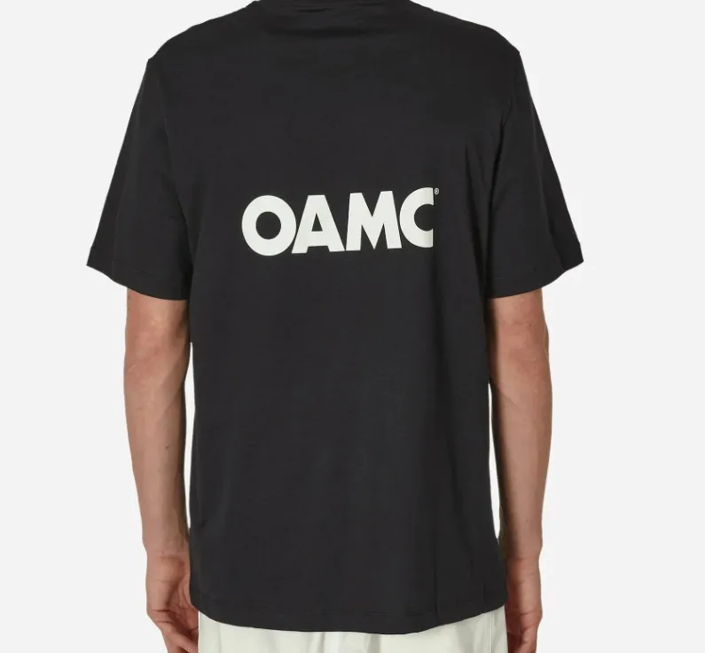 OAMC  |Crew Neck Street Style Plain Short Sleeves Logo Designers