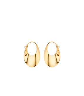 ole Slim Hoop Earrings - 24 carat gold gilded