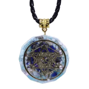 Orgonite Wealth Pendant Energy Amazonite Necklace