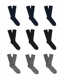 Oscar – Cotton Socks – 9-pack