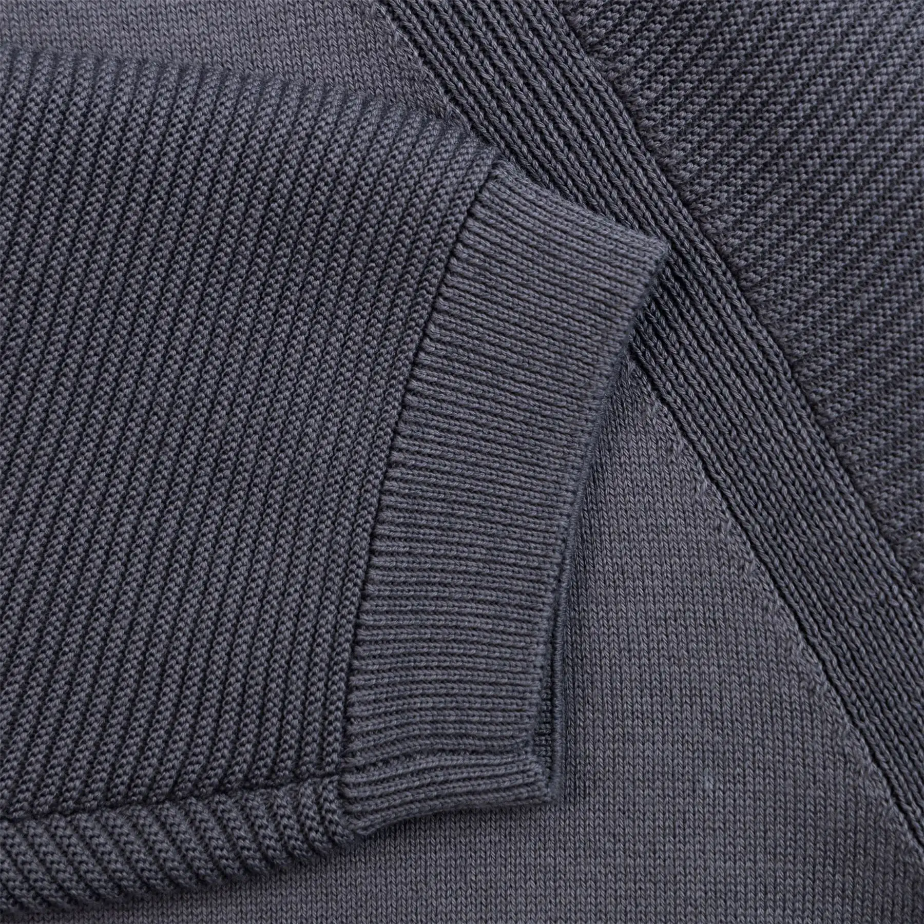 Perform-X Quarter Zip Knit Medium Grey - SS24