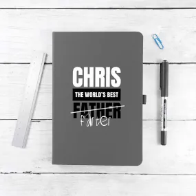 Personalised World's Best Farter A5 Notebook