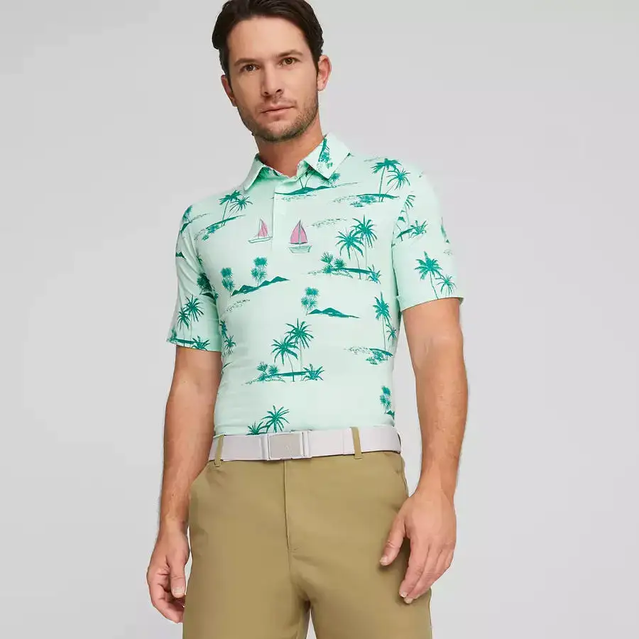 Puma CLOUDSPUN Low Tide Golf Polo - Green