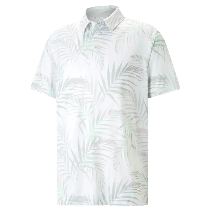 Puma CLOUDSPUN Palm Leaf Polo - White