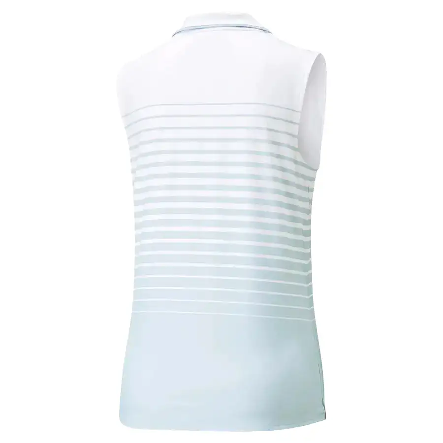 Puma Ladies MATTR Sleeveless Stripe Golf Polo