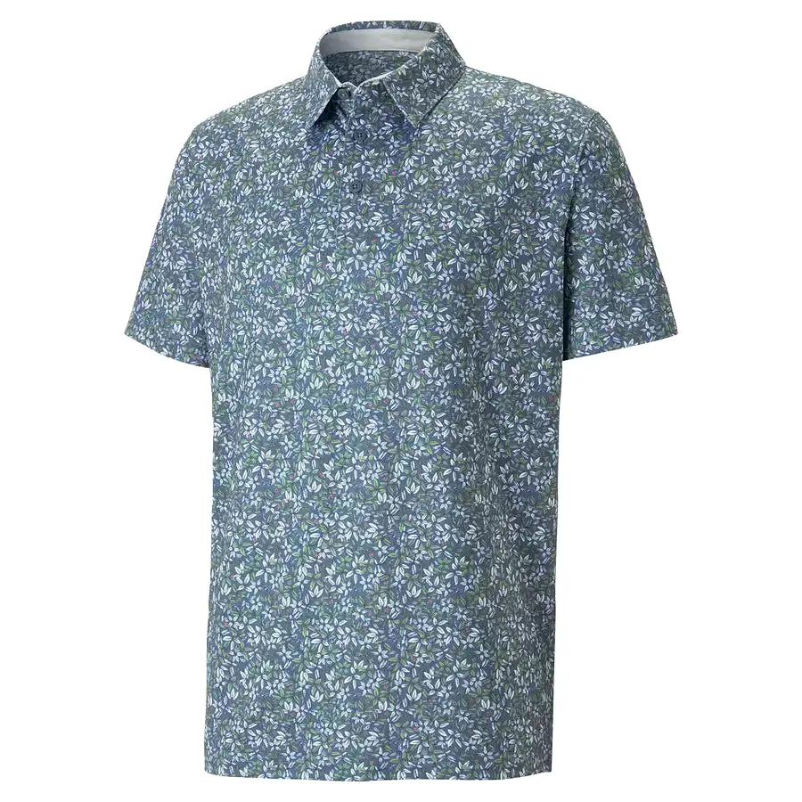 Puma MATTR Floral Polo - Blue