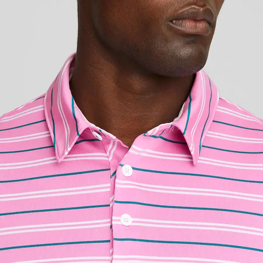 Puma MATTR Striper Golf Polo - Pink