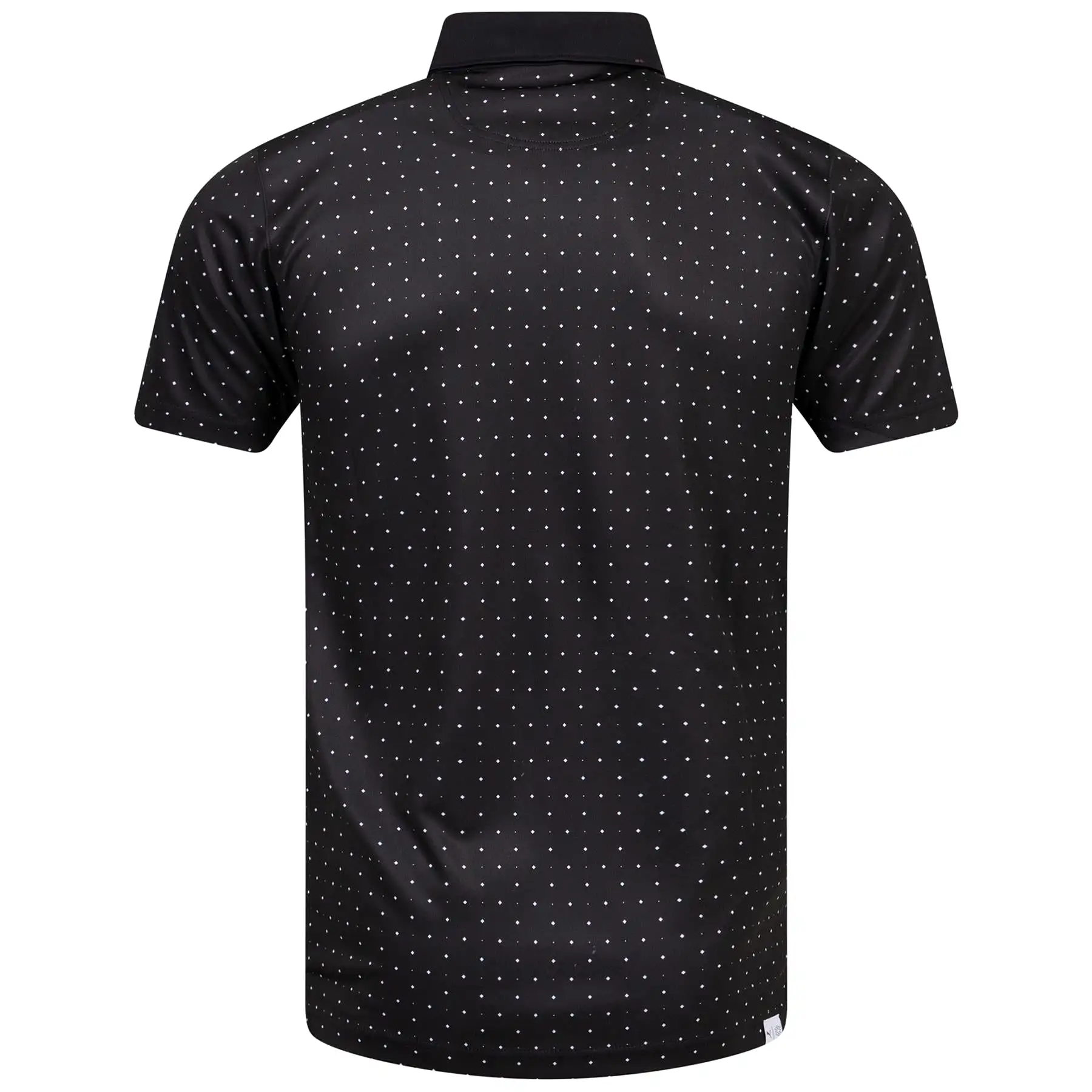 Pure Geo Polka Dot Polo Black/White - SS24