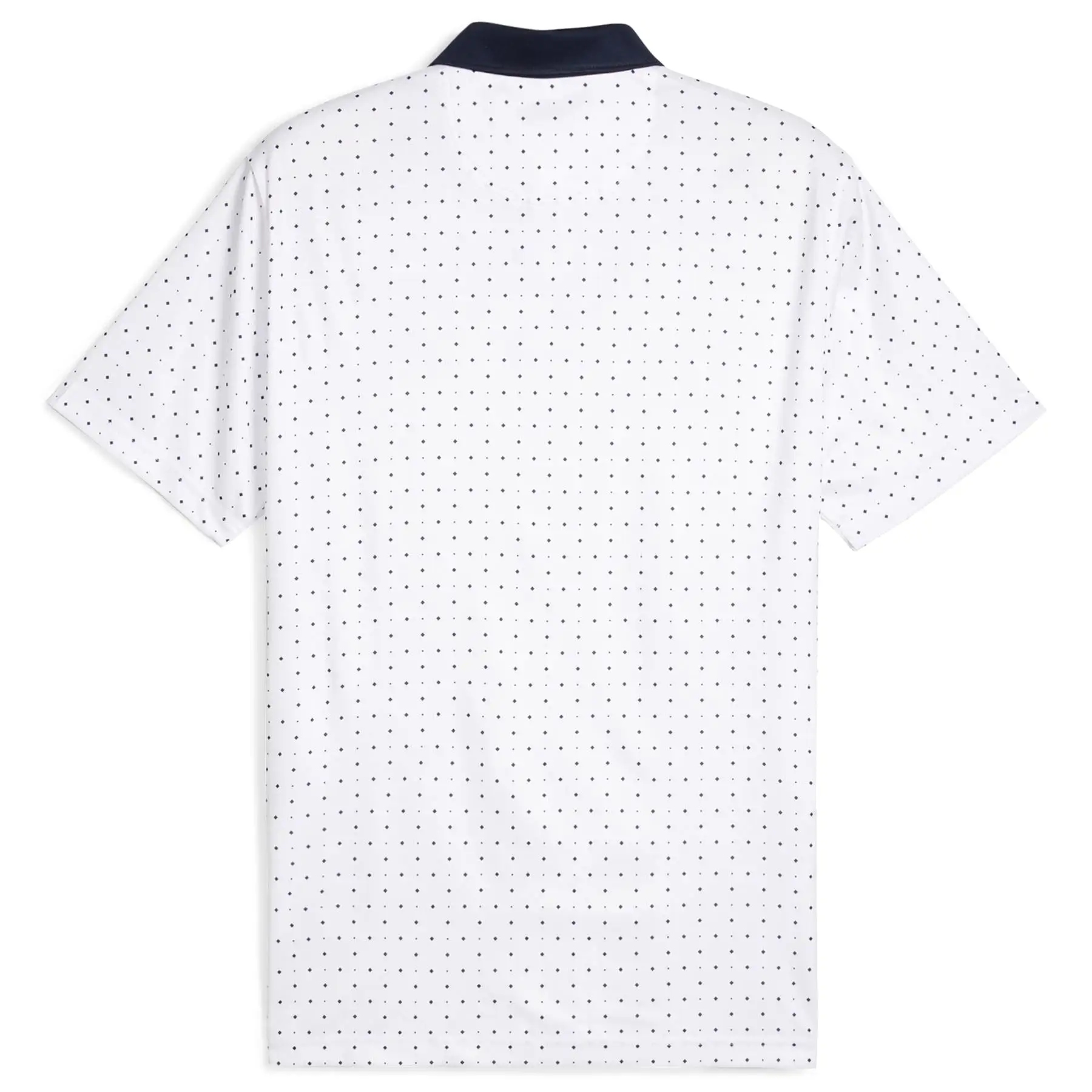 Pure Geo Polka Dot Polo White/Navy - SS24