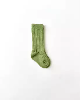 Ribbed Socks | Green