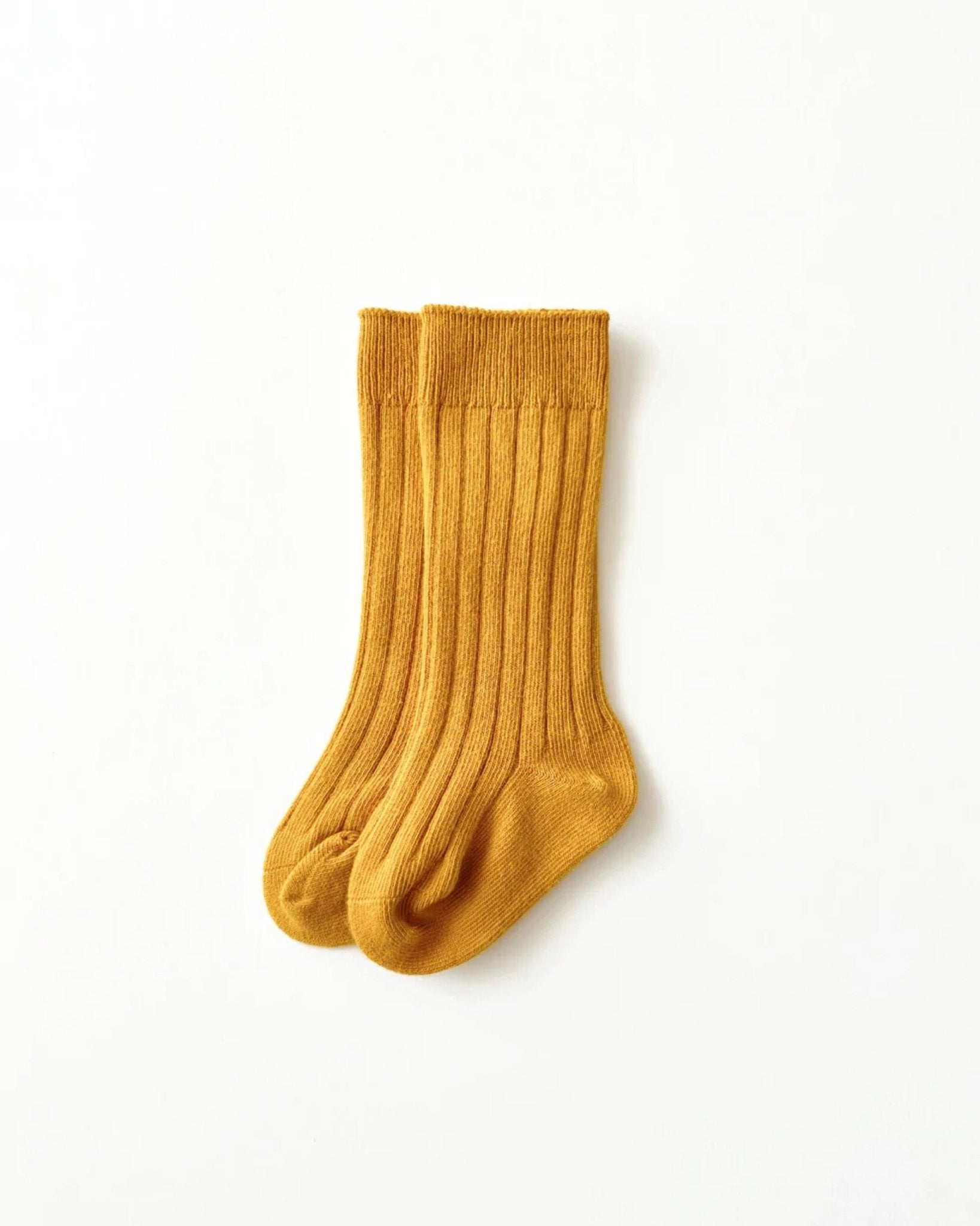 Ribbed Socks | Mustard