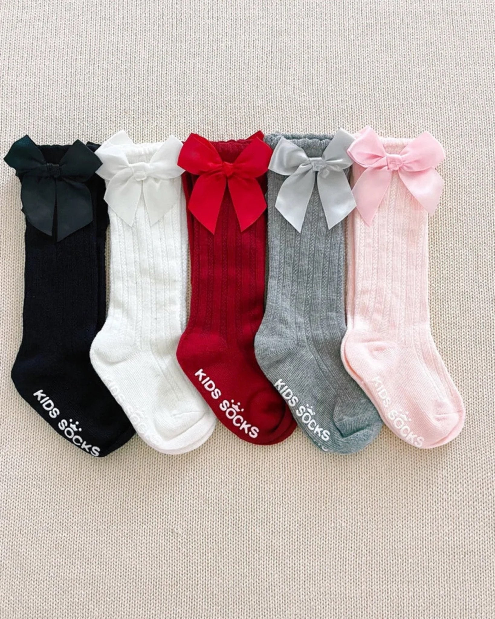 Ribbon Bow Knee Socks