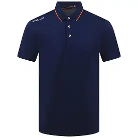 RLX Performance Pique Polo French Navy/Lifeboat Orange - SS23