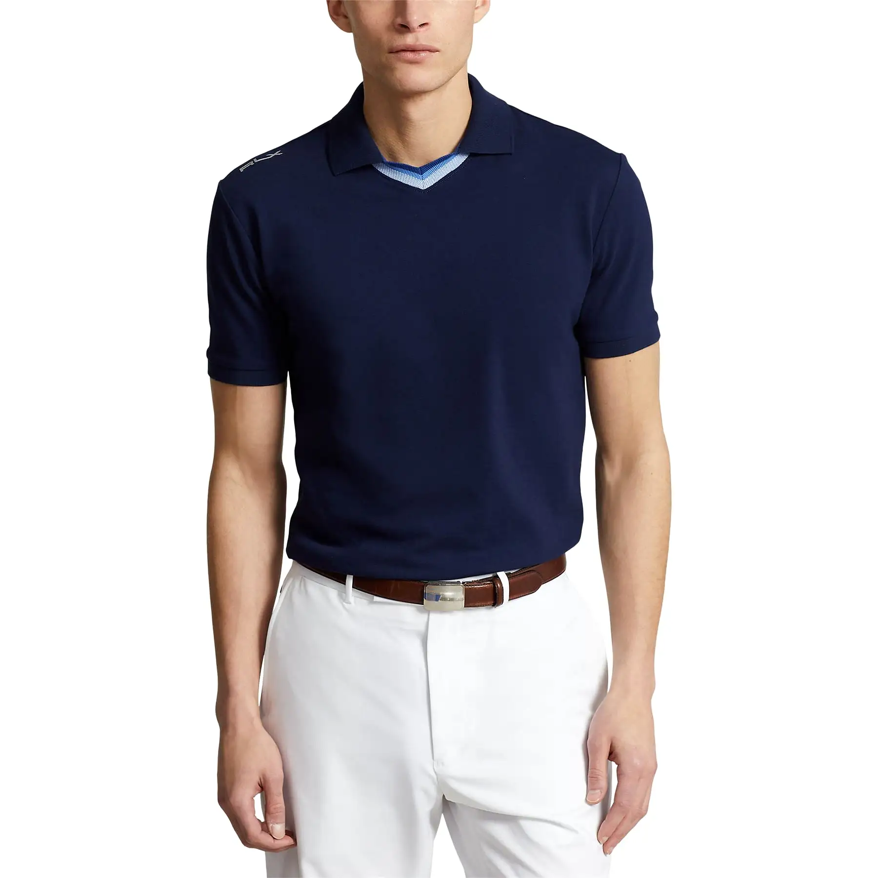 RLX Tailored Fit Johnny Collar Polo Refined Navy - SS24