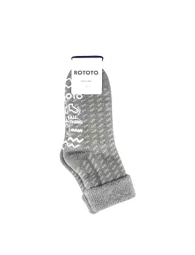 Rototo Comfy Room Socks BirdS Gray