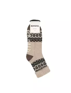 RoToTo Comfy Room Socks Nordic Ivory