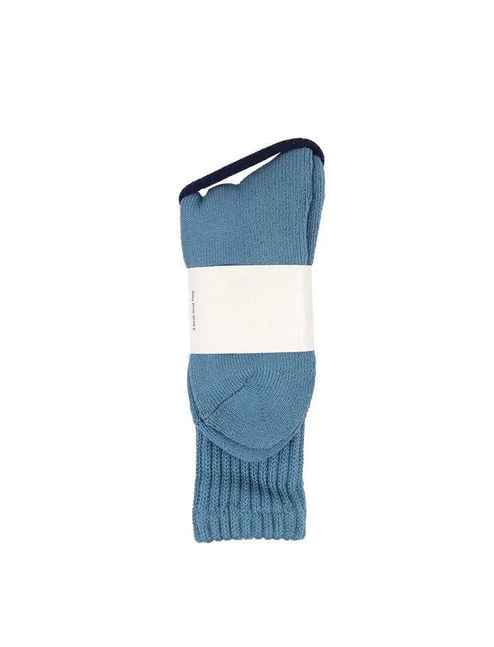 RoToTo Loose Pile Socks Mid Blue