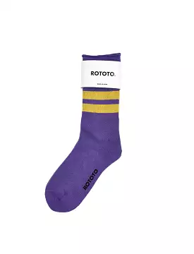 Rototo Three Stripe Purple / Yellow