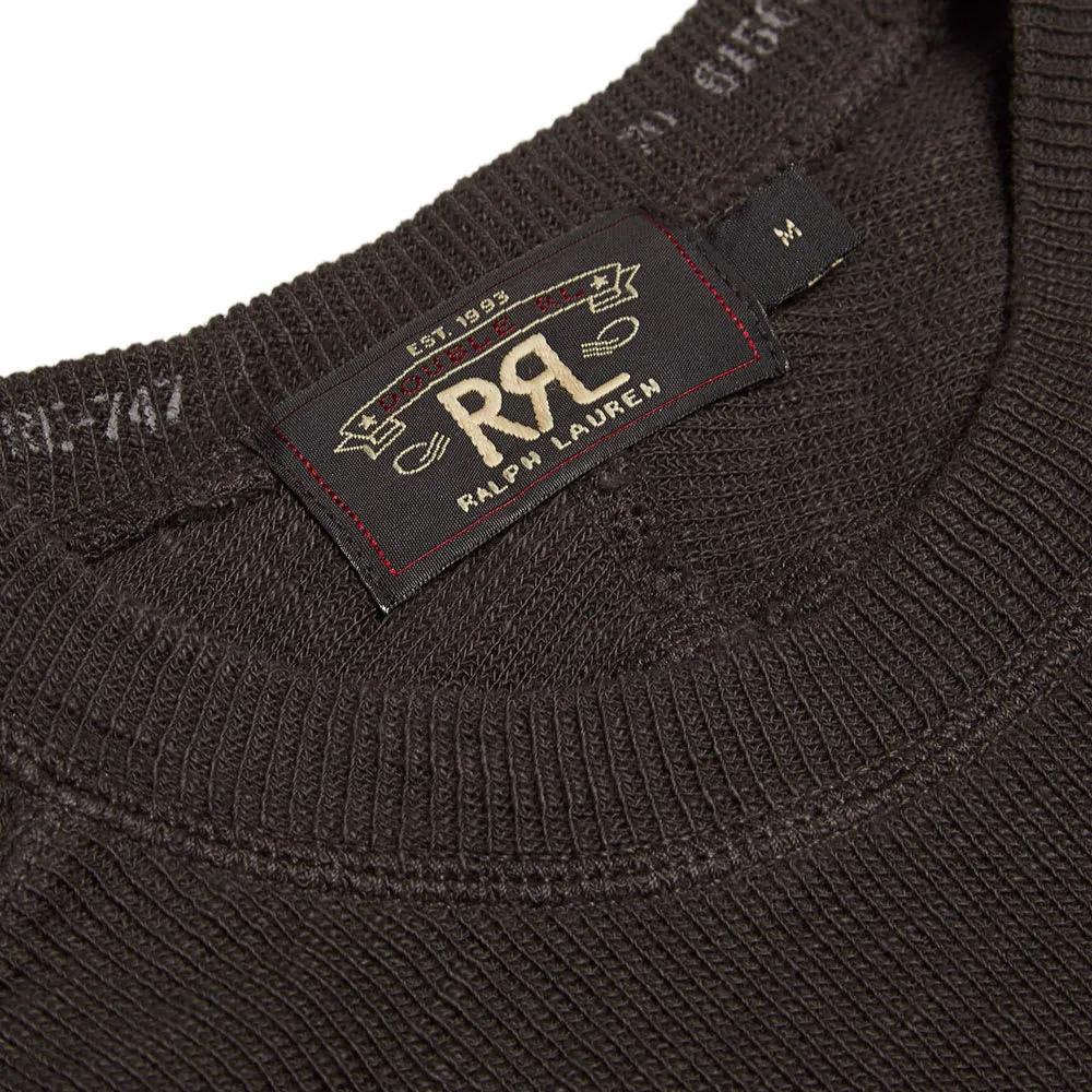 RRL Garment Dyed CrewneckFaded Black