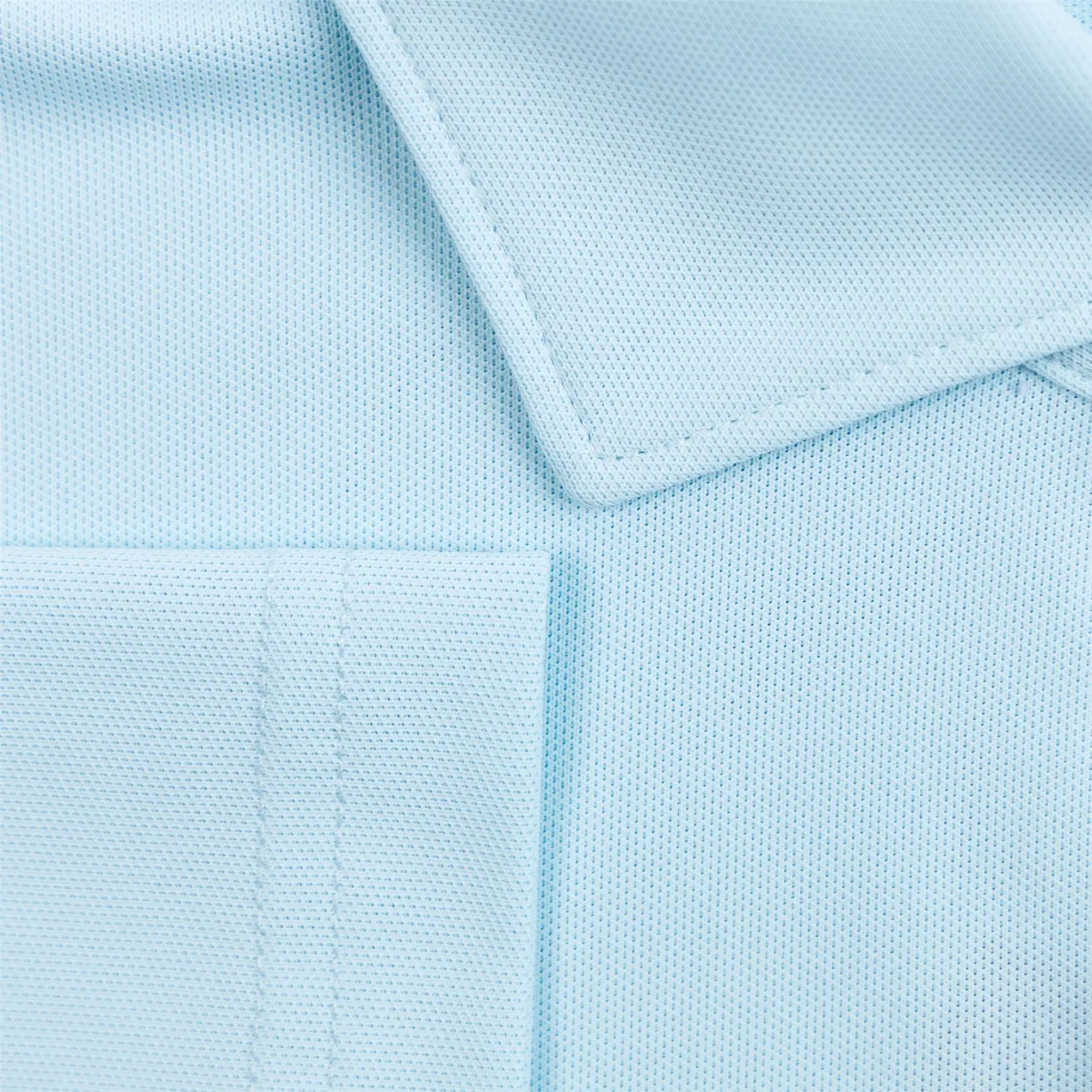 Soul Tailored Fit Performance Mesh Polo Iced Aqua Blue - SS24