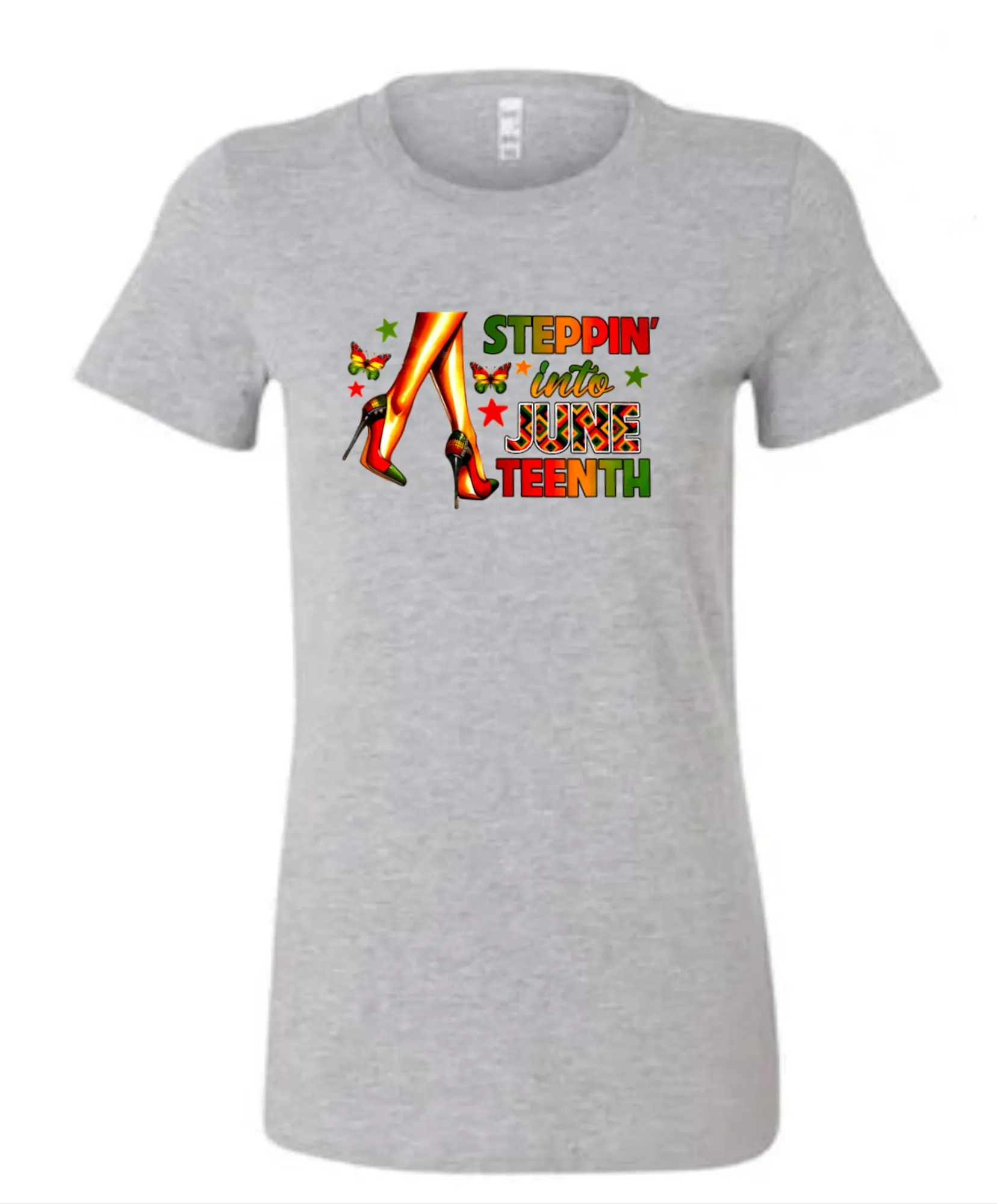 Stepping Into Juneteenth Stiletto T-Shirt