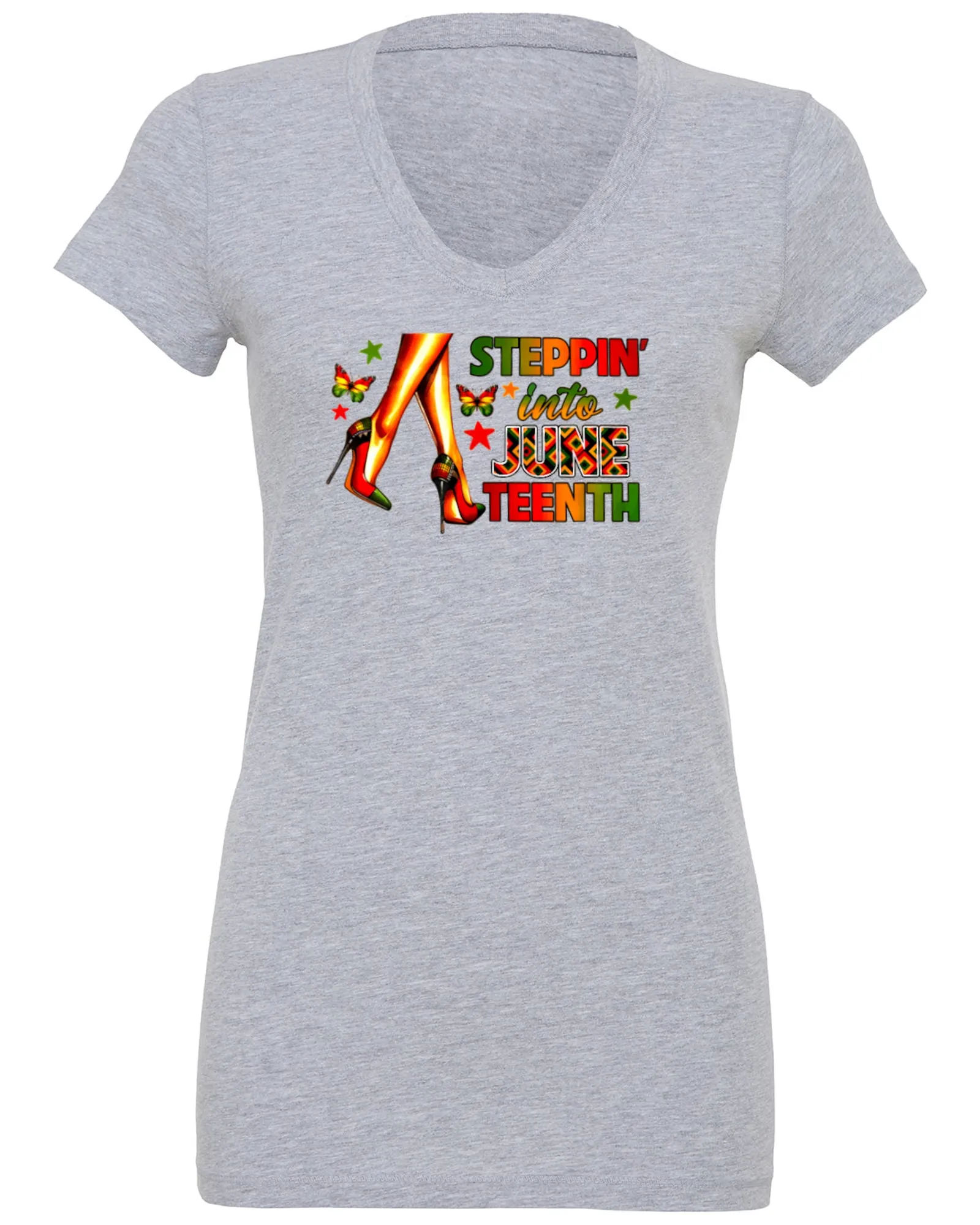 Stepping Into Juneteenth Stiletto T-Shirt