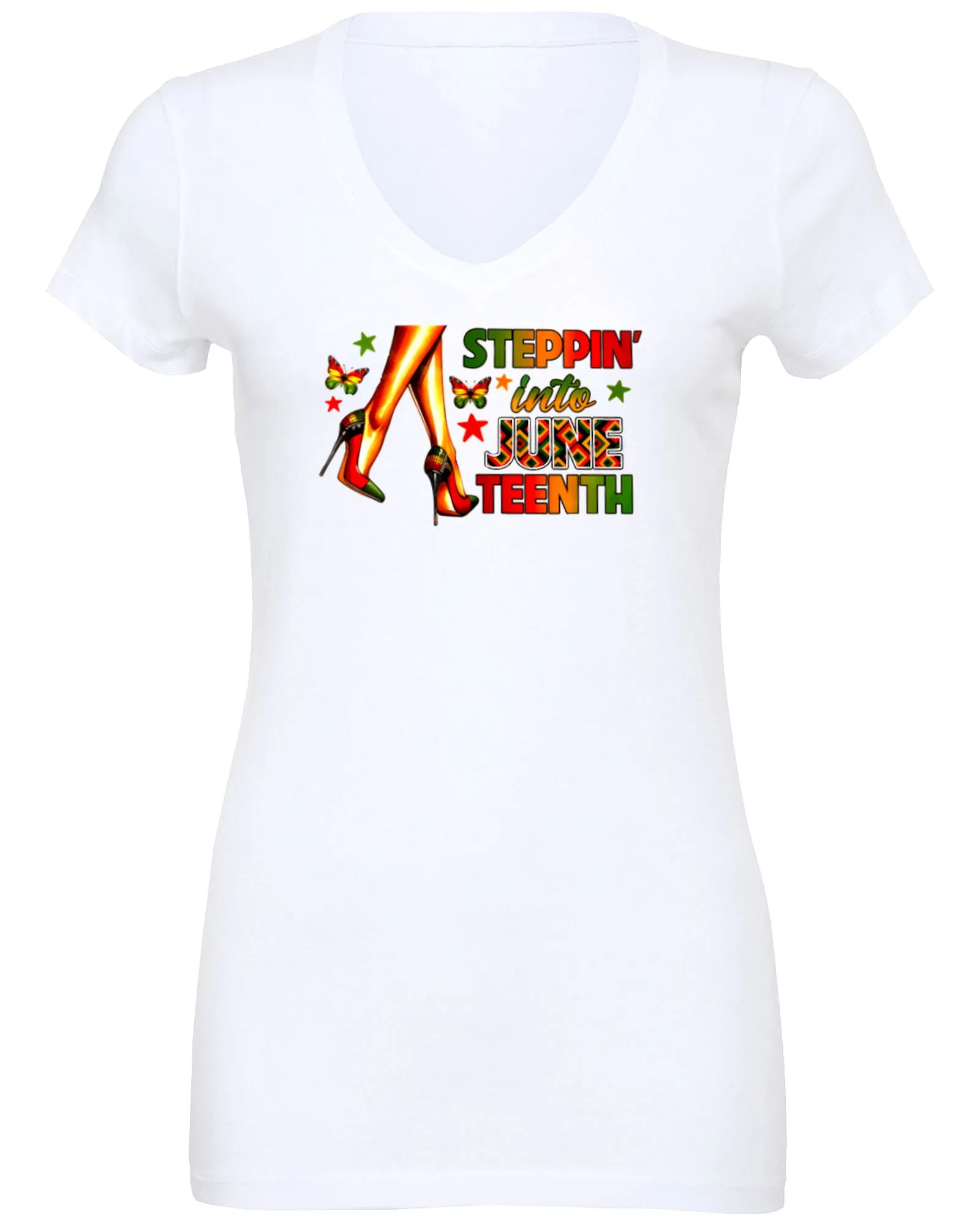 Stepping Into Juneteenth Stiletto T-Shirt