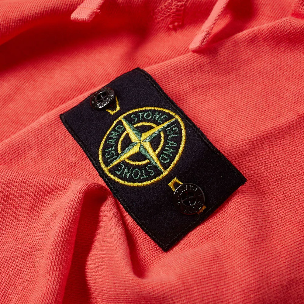 Stone Island Garment Washed HoodyCoral