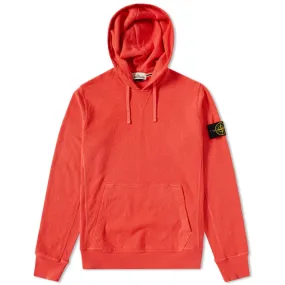 Stone Island Garment Washed HoodyCoral