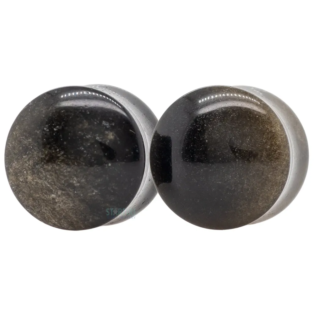 Stone Plugs - Golden Obsidian