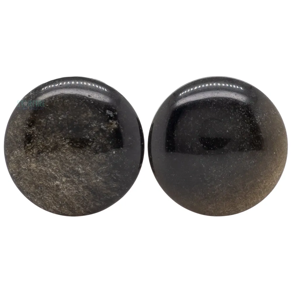 Stone Plugs - Golden Obsidian