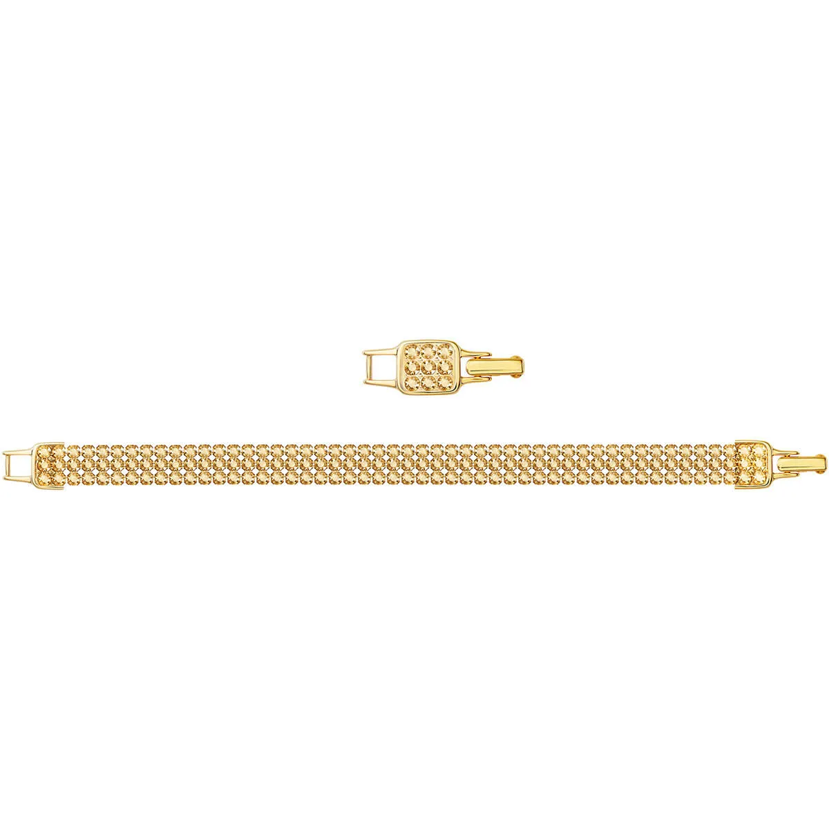 Swarovski Golden Crystal Mesh Bracelet CLIM Medium, Gold #5278718