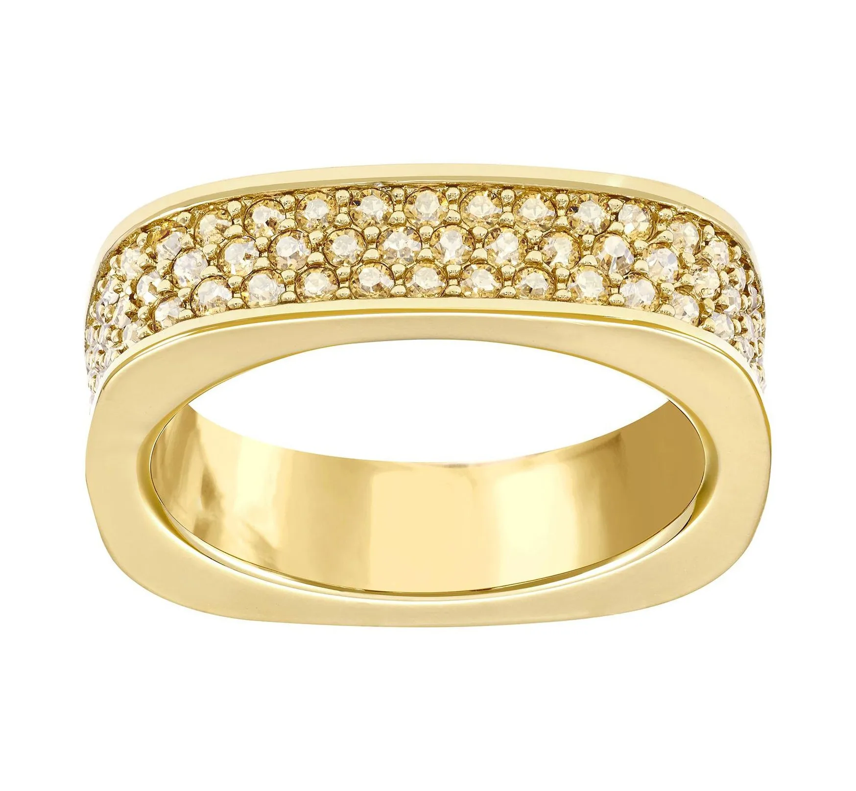 Swarovski Golden Shadow Crystal VIO RING Gold Plated