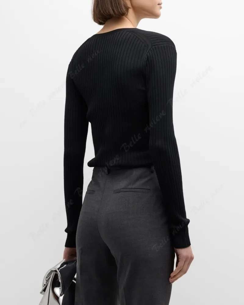 Theory  |Casual Style Wool Long Sleeves Office Style Elegant Style