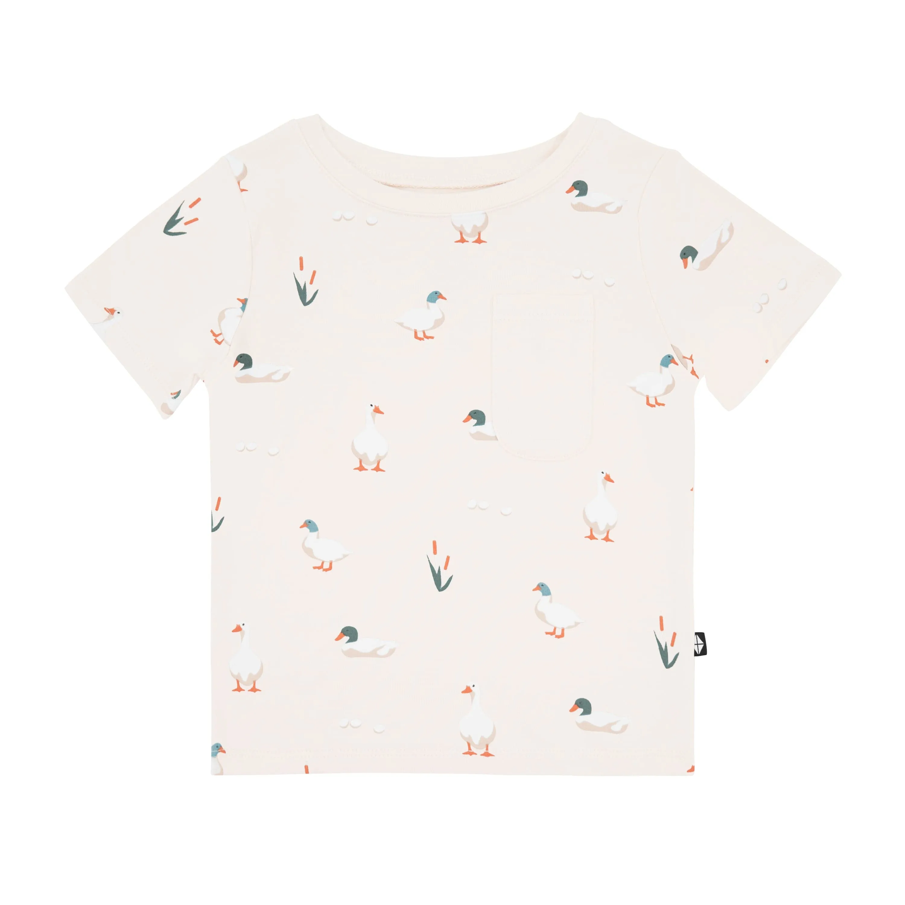 Toddler Crew Neck Tee in Duck