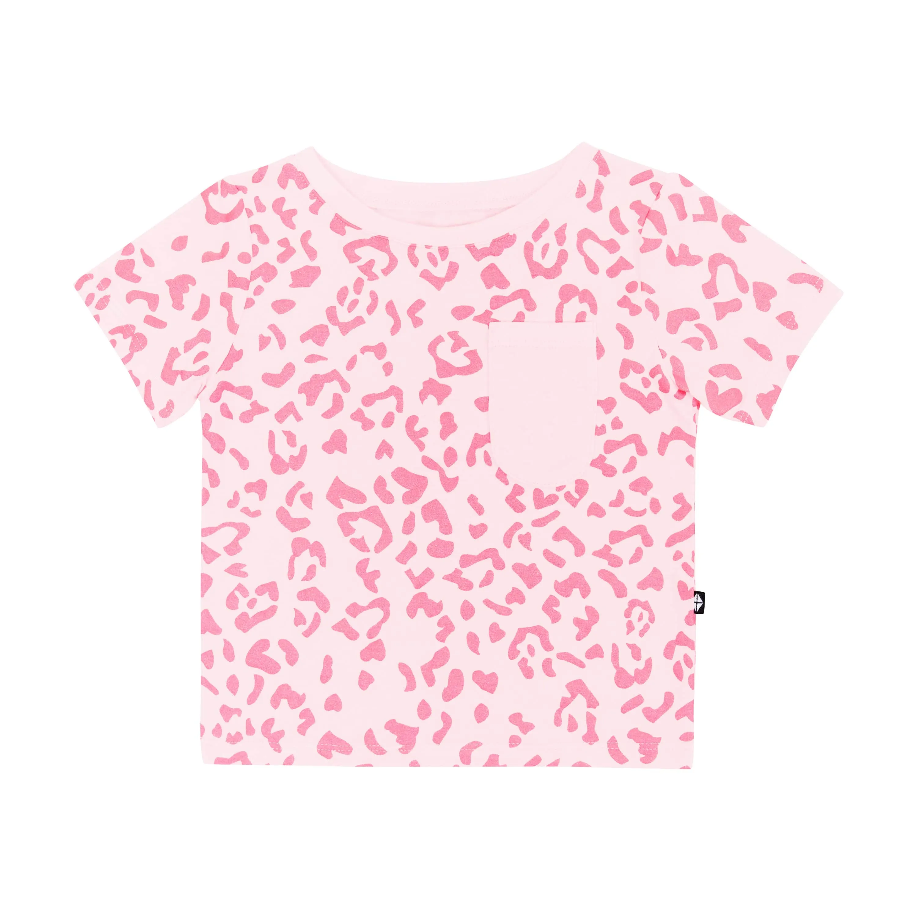 Toddler Crew Neck Tee in Sakura Leopard