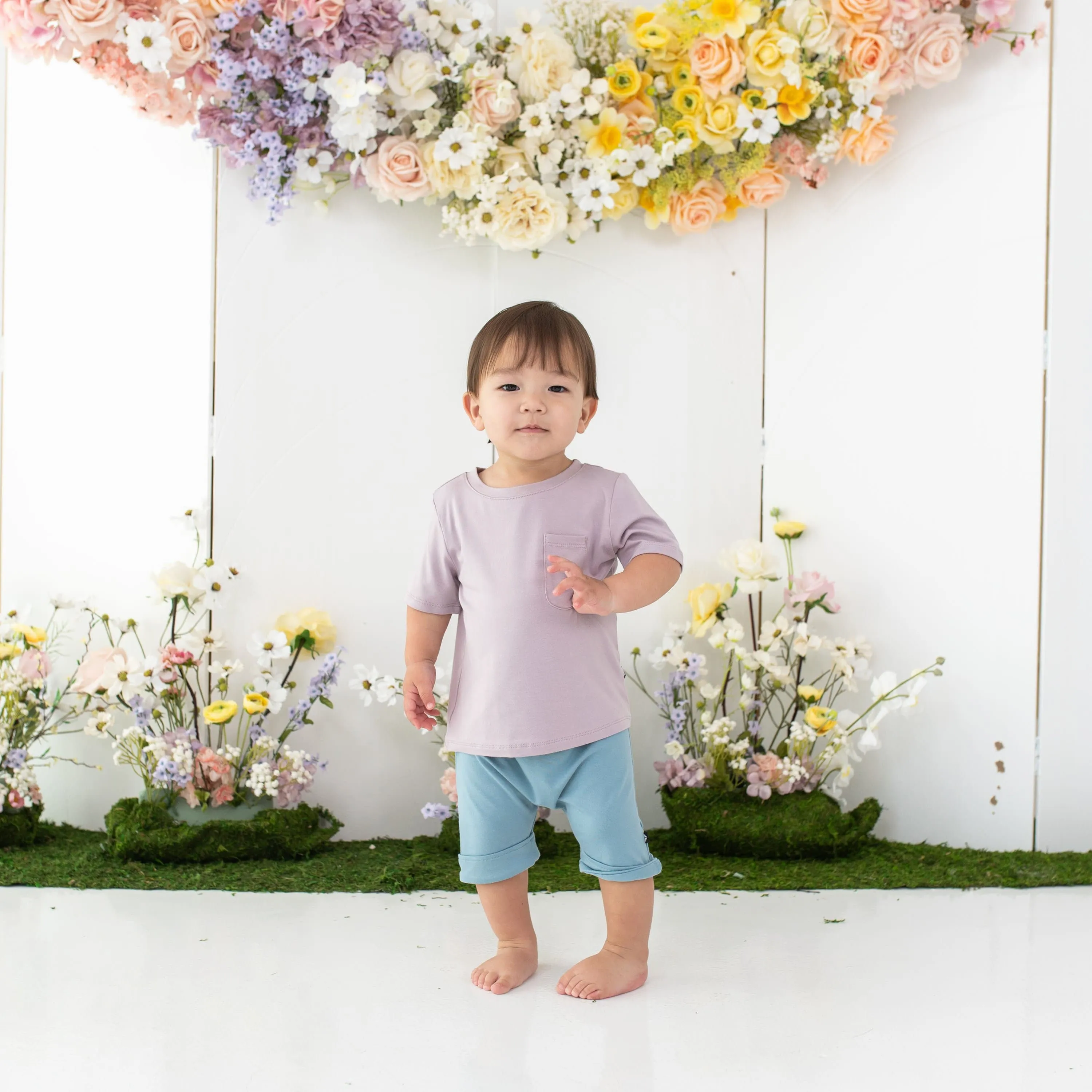 Toddler Crew Neck Tee in Wisteria