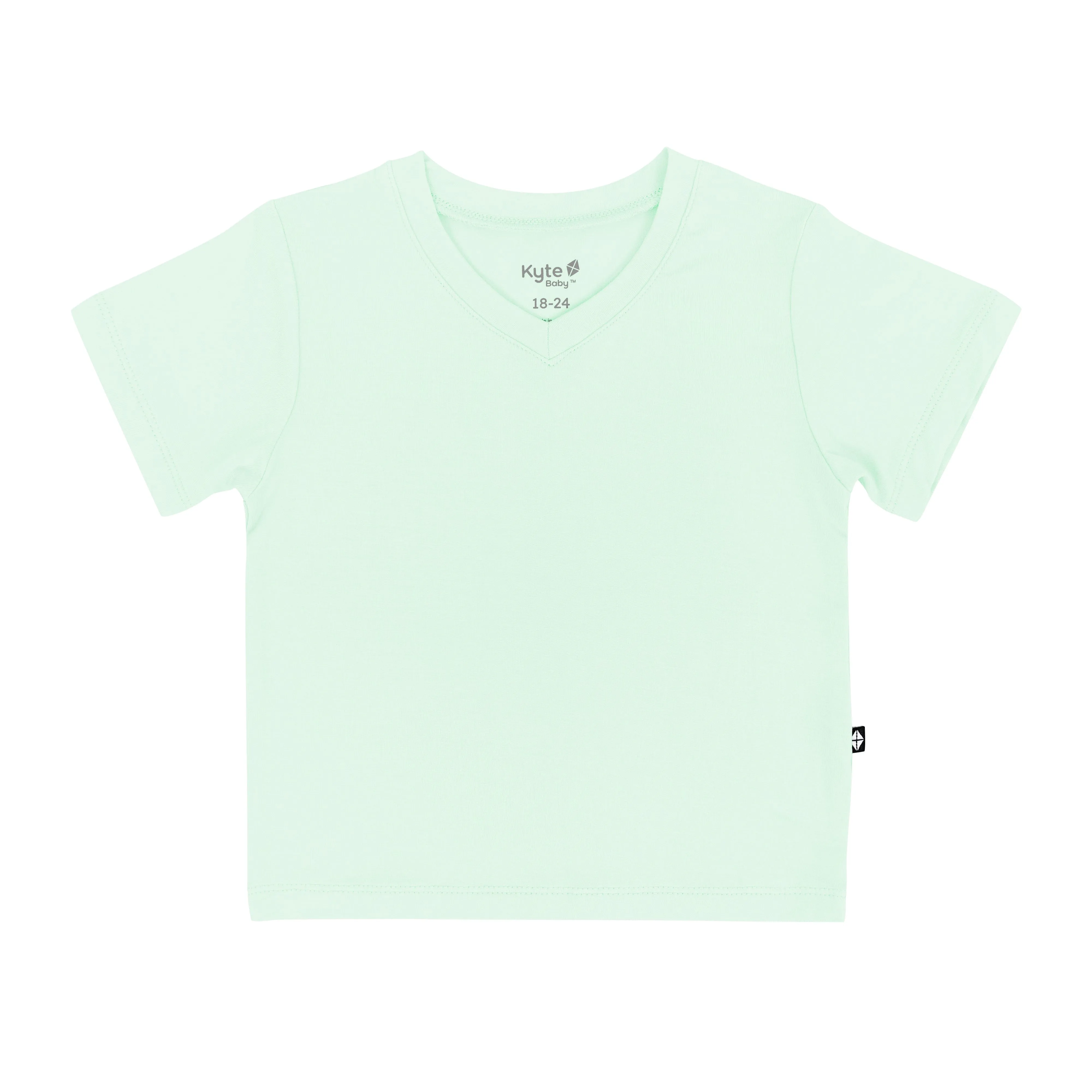 Toddler V-Neck Tee in Mint