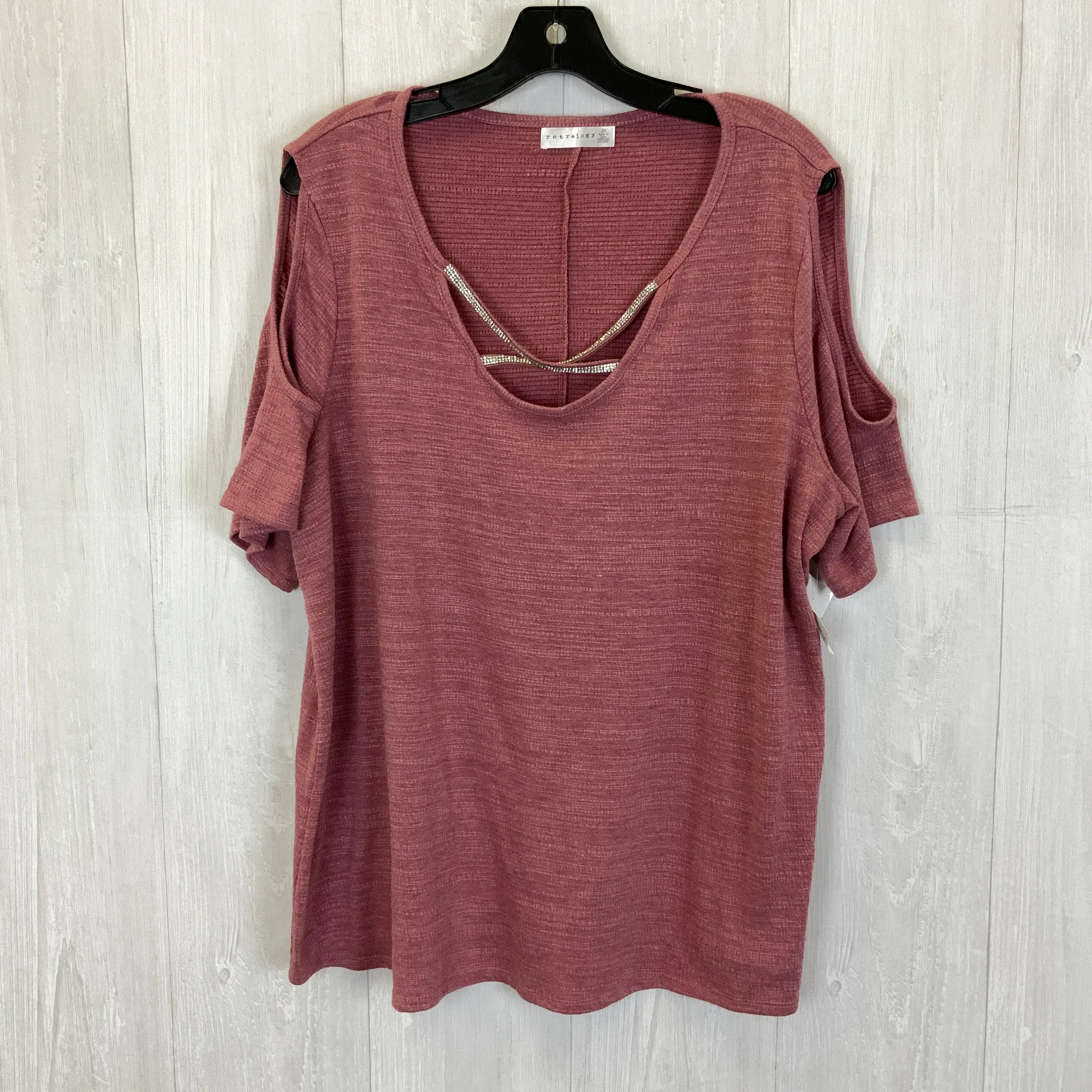 Top Short Sleeve Basic By Retrology  Size: 2x