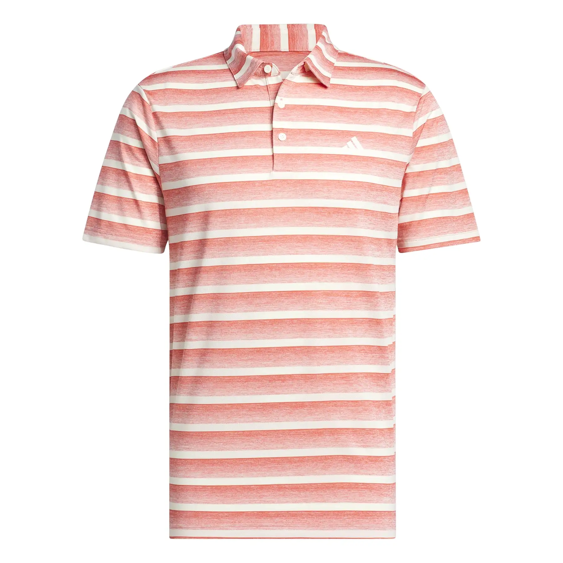 Two-Colour Stripe Regular Fit Pique Polo Pink/White - SS24