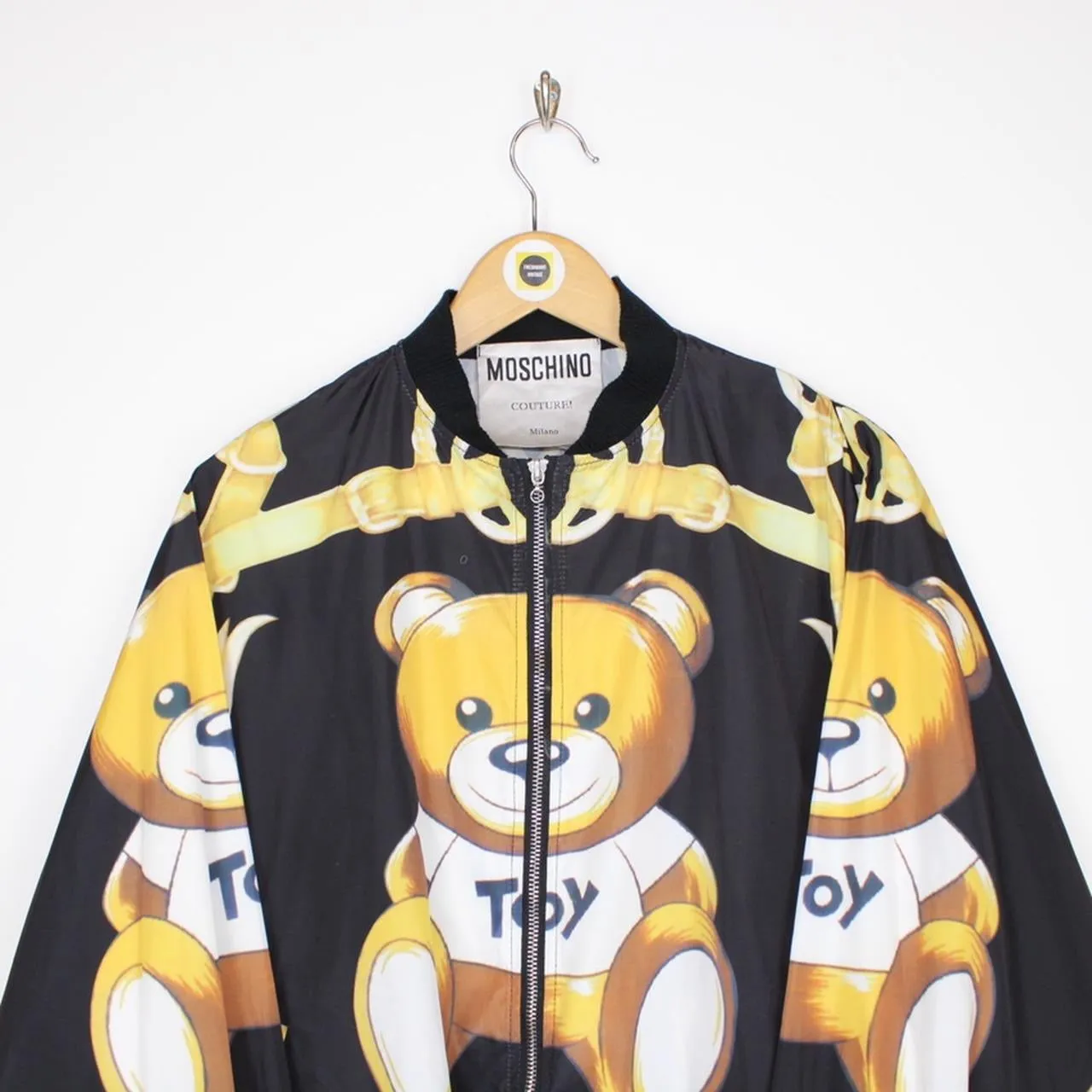 Vintage Moschino Couture Teddy Bear Bomber Jacket Medium