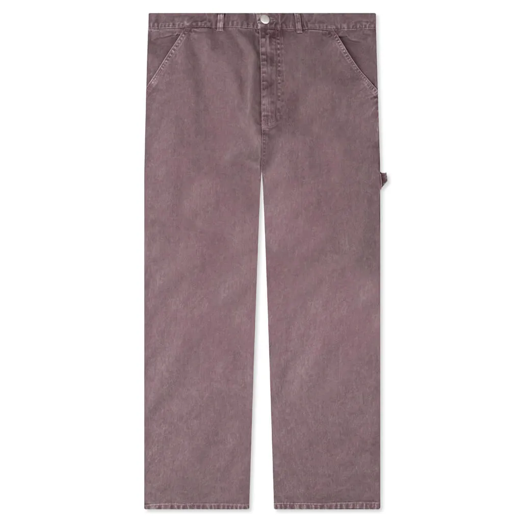 Washed Cotton Work Pant - Dark Mauve