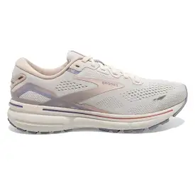 Women's Brooks Ghost 15, Snow White/Blush/Cosmic Sky, 10 B Medium