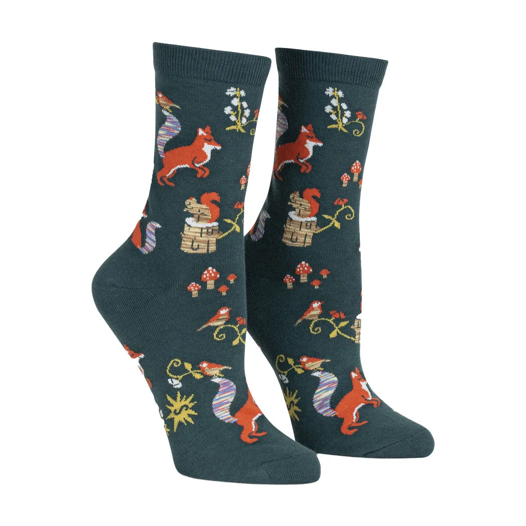 Women's Foxy, I Think I Love You! Crew Socks